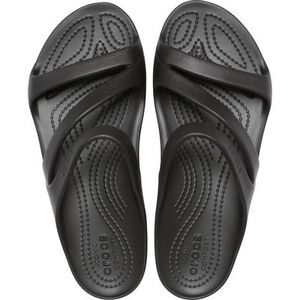 CROCS Men’s Black Cross-Strap Slide Sandals
